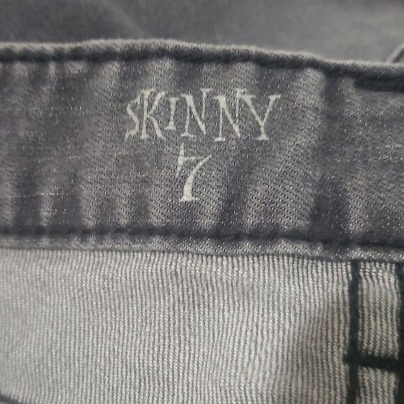 VANS Gray Pleated Skinny Jeans Size 7 - Picture 7 of 7